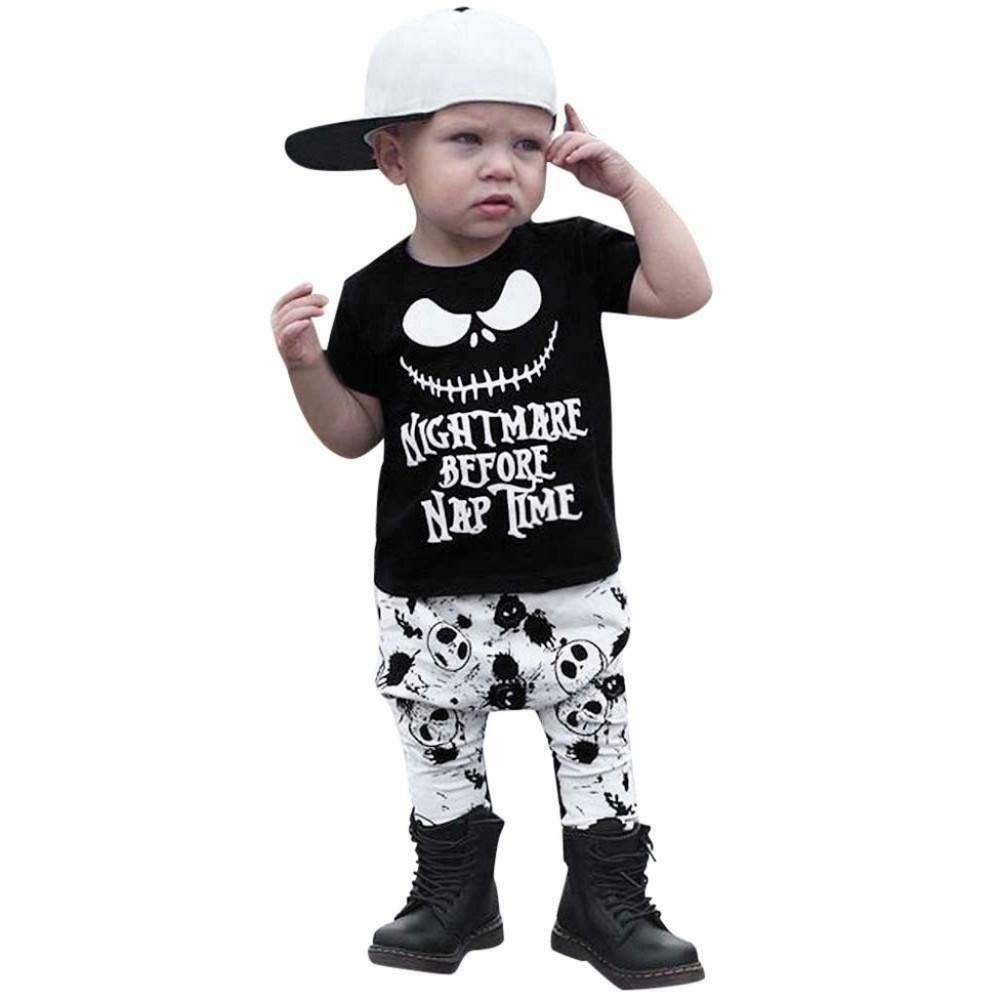 2pc Top & Pants Set 6-12 Month Old Nightmare